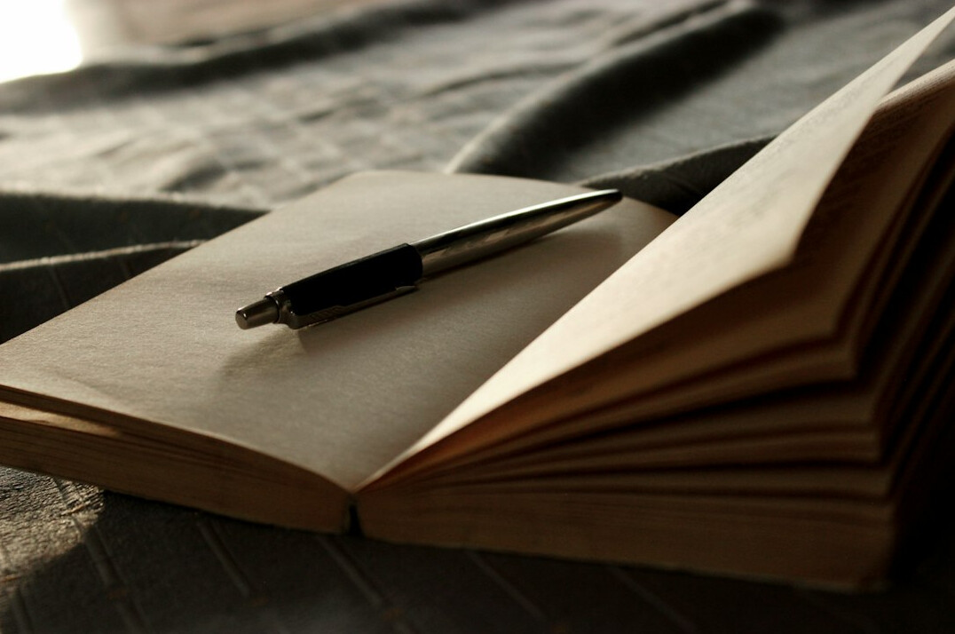author editing manuscript